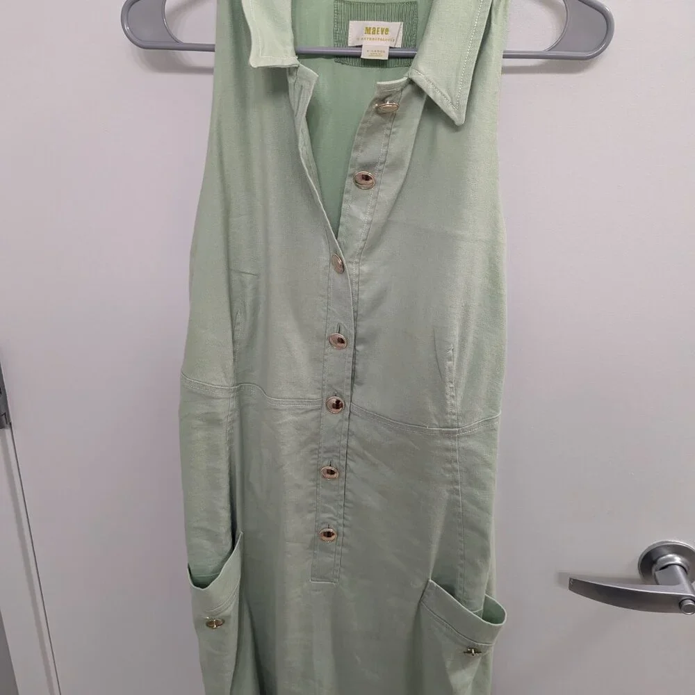 Anthropologie Maeve Button-Front Mini Dress - XL - Picture 4 of 4
